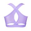 Kids Girls Dance Top Sport Cropped Top Vests Shoulder Straps Sleeveless Keyhole Back Shockproof Running Gym Yoga Sports Bra Top
