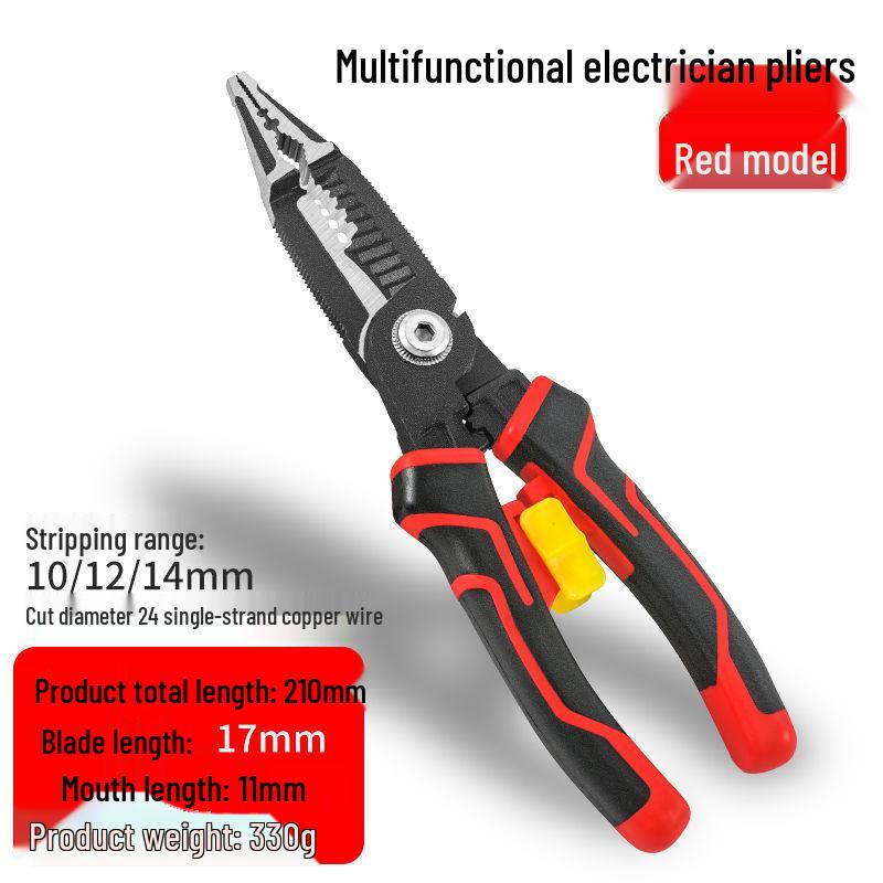 Многофункциональные плоскогубцы электрика семь в одном: Инструмент для снятия изоляции, обжима и плоскогубцы