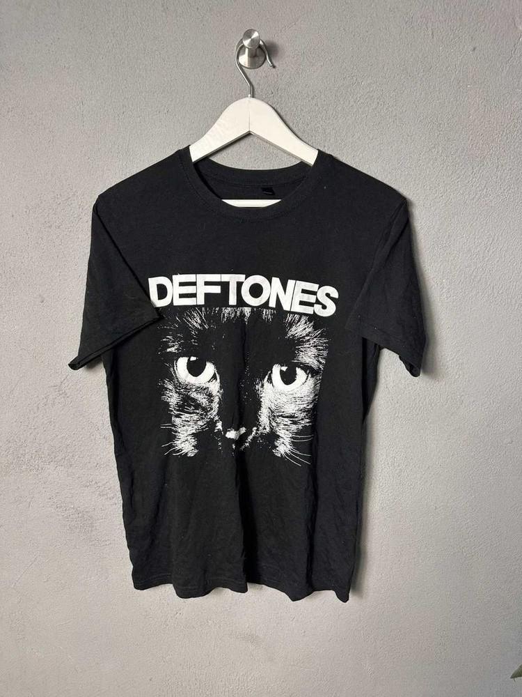 Deftones Кот Группа редкий винтажный стиль S5XL Унисекс Рубашка R339 Унисекс Футболка