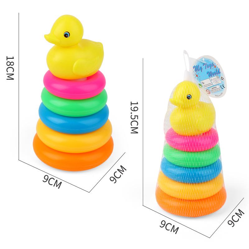 Little Duck Ring Toss Stacking Game for Ages 3-7 – Creative DIY Educational Pretend Play Toy