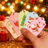 50Pcs Paper Card Christmas Decoration Hanging Christmas Tree Pendant Ornament Santa Claus Xmas for Home Decor DIY Party Supplies