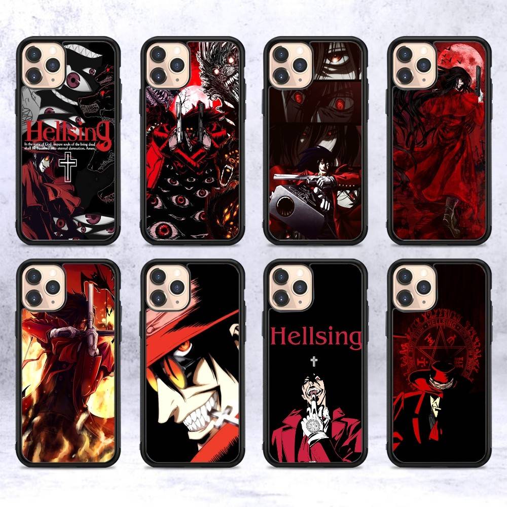 H-Hellsing Аниме Крутой Для iphone 17 Air 16 15 14 13 12 11 Pro Max ТПУ+ПК Плюс Ударопрочный Задняя Крышка Телефона