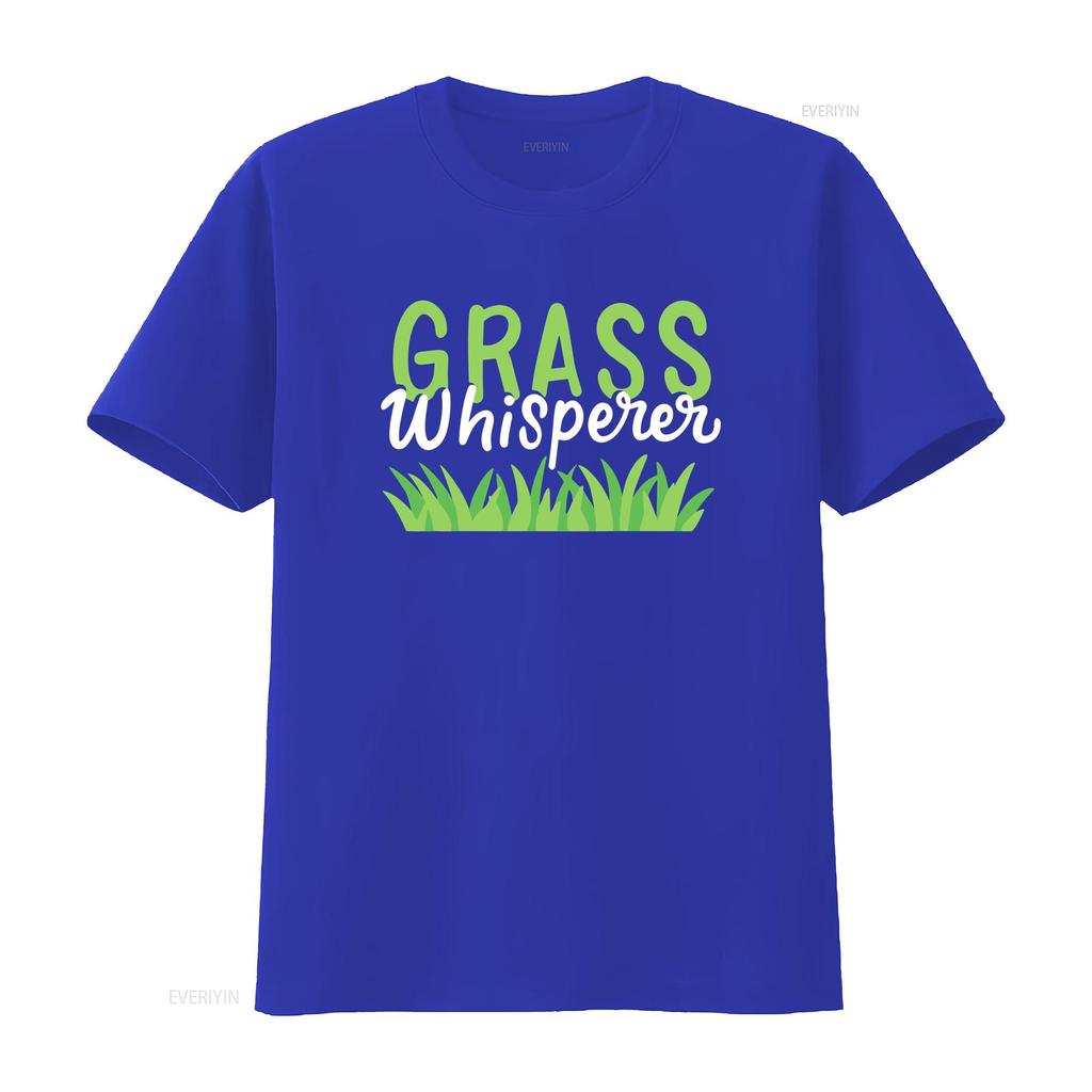 Lawn Mowing T Shirt Care Mower Grass Whisperer  vintage Washed Slightly Versatile fashion designer clothes Stretched Soft