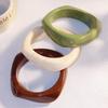 Irregular Acrylic Square Bracelet For Women Girl Geometric Bangle Gift Summer Jewelry Decoration