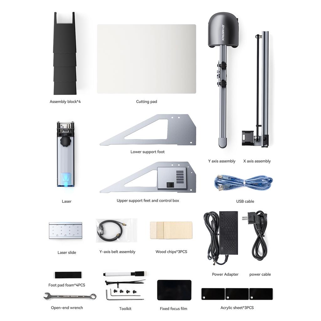 ATOMSTACK  P7 40W Laser Engraver Desktop DIY Engraving Cutting Machine with 200*200 Engraving Area