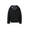 FW21 Solid Color Zip-Up Hooded Jacket Men Jackets Black GV6094