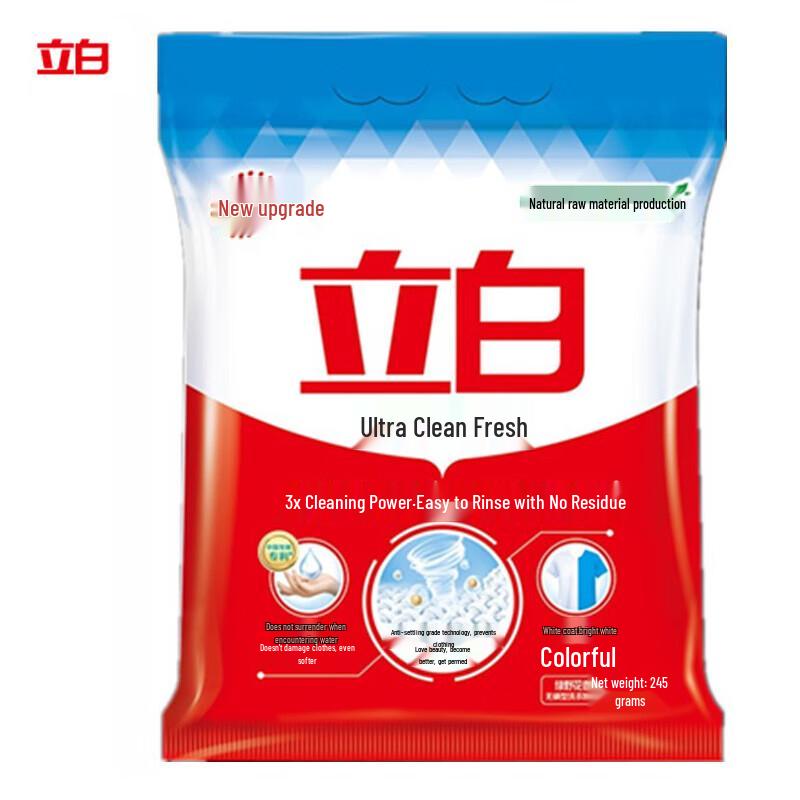 Liby Super Clean Fresh Безфосфатный стиральный порошок 245 г