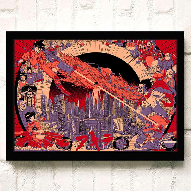 Japanese Anime AKIRA Poster and Print Room Decor Cartoon Character Picture Wall Art Canvas Painting Living Room Decor