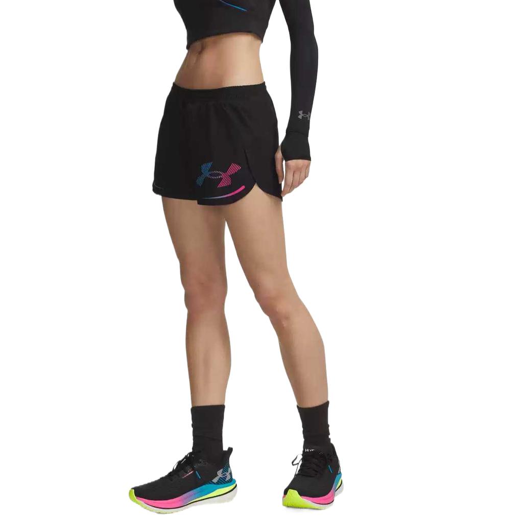 Under Armour Дышащие однотонные эластичные шорты для бега женские шорты 6009501-008