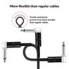 45cm Patch Cable for Guitar Effector Black Type Plug Effector Cable Set of 2 L-S (18in/45cm)