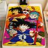 Фланелевое одеяло с принтом персонажей Dragon Ball, Высококачественное, Удобное для всех сезонов, Декор для дома, Тепло и уют, Идеально для рождественских подарков