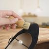 Щетка из бука в форме тыквы с щетиной кабана для обуви и одежды, два варианта: полировка маслом, удаление пепла, многоцелевая, оптом