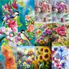 5D Diamond Painting Diy Flower And Bird Full Diamond Handmade Diamond Embroidered Mosaic Pattern Home Bedroom Decoration Gift