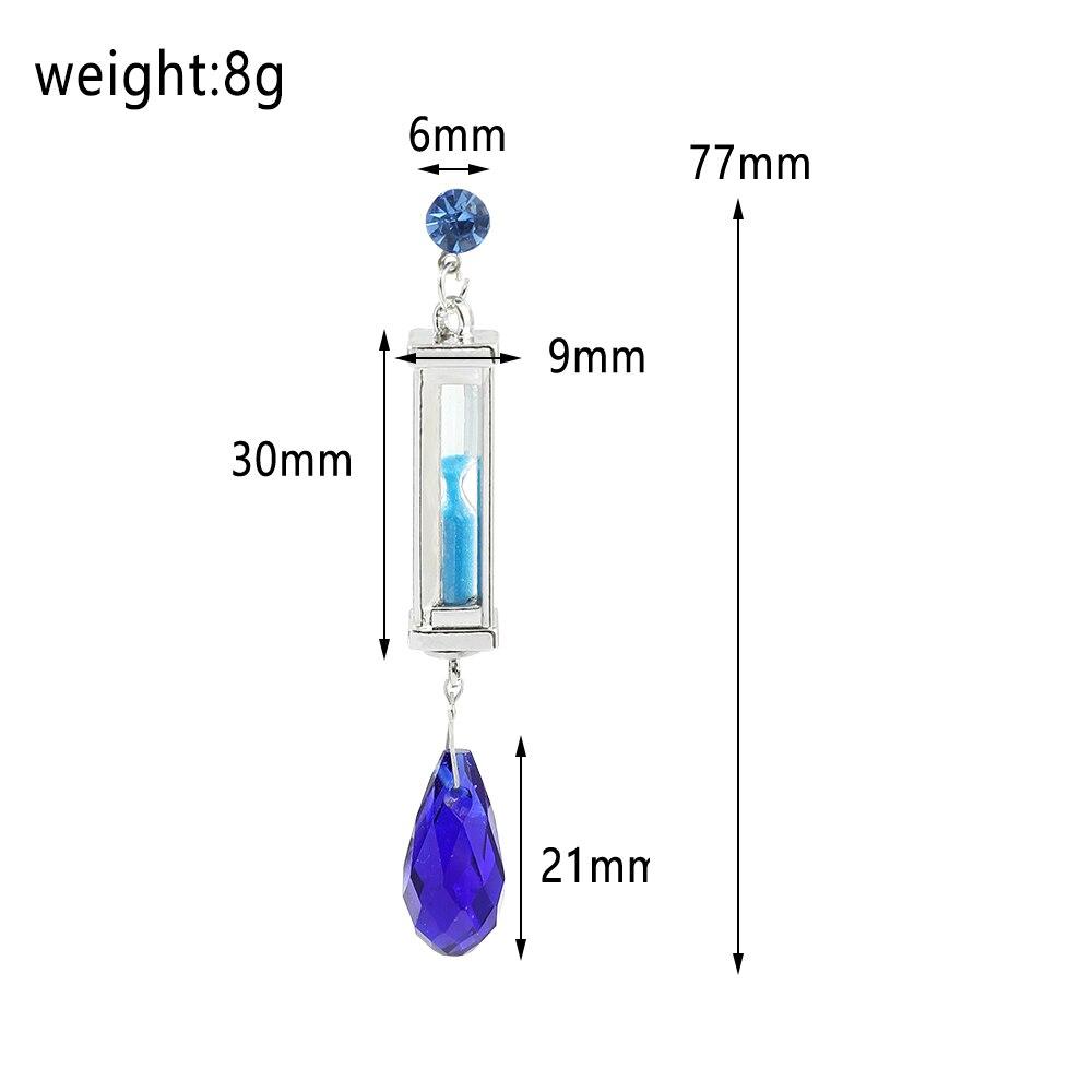 Anime The Case Study of Vanitas Earring No Karte Cosplay Props Cuboid Hourglass Ear Clip Unisex Jewelry Accessories