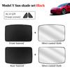 Upgrade Sun Shades for Tesla Model 3 Y 2023 Glass Roof Sunshade Front Rear Sunroof Windshield Skylight Blind Protect Shading Net