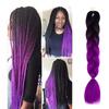 Wig Gradient African Blackman Braid Cosplay Supplies Plaited Extension Long Faux Hair for Ladies