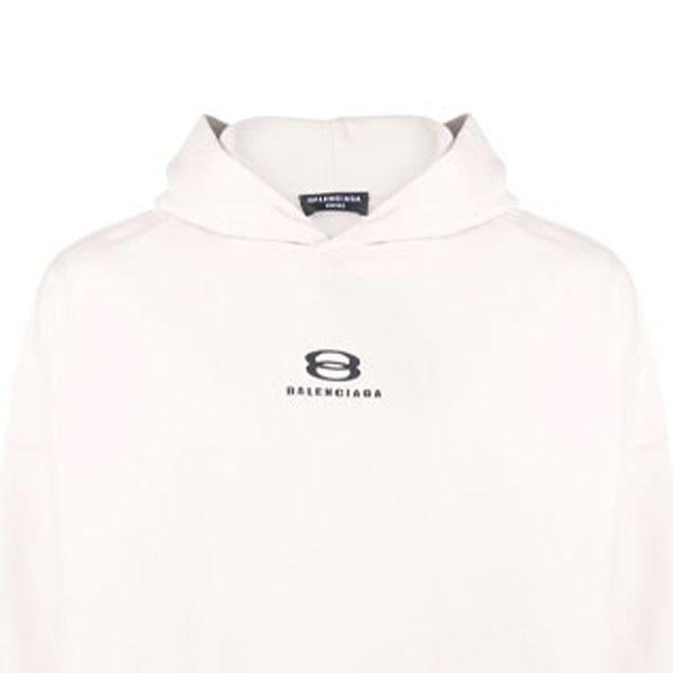 Balenciaga Unity Hoodie Wide Fit 'Light Beige Black' Men's 674986TLVG19054