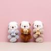Adorable Otter Sea Plush Toy Cute Fluffy Keychain Charm Bags Perfect Gift Doll