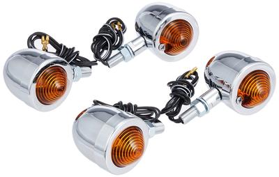 Комплект поворотников KITACO Bread Mini Magna 50 Chrome/Orange 830-0900120B