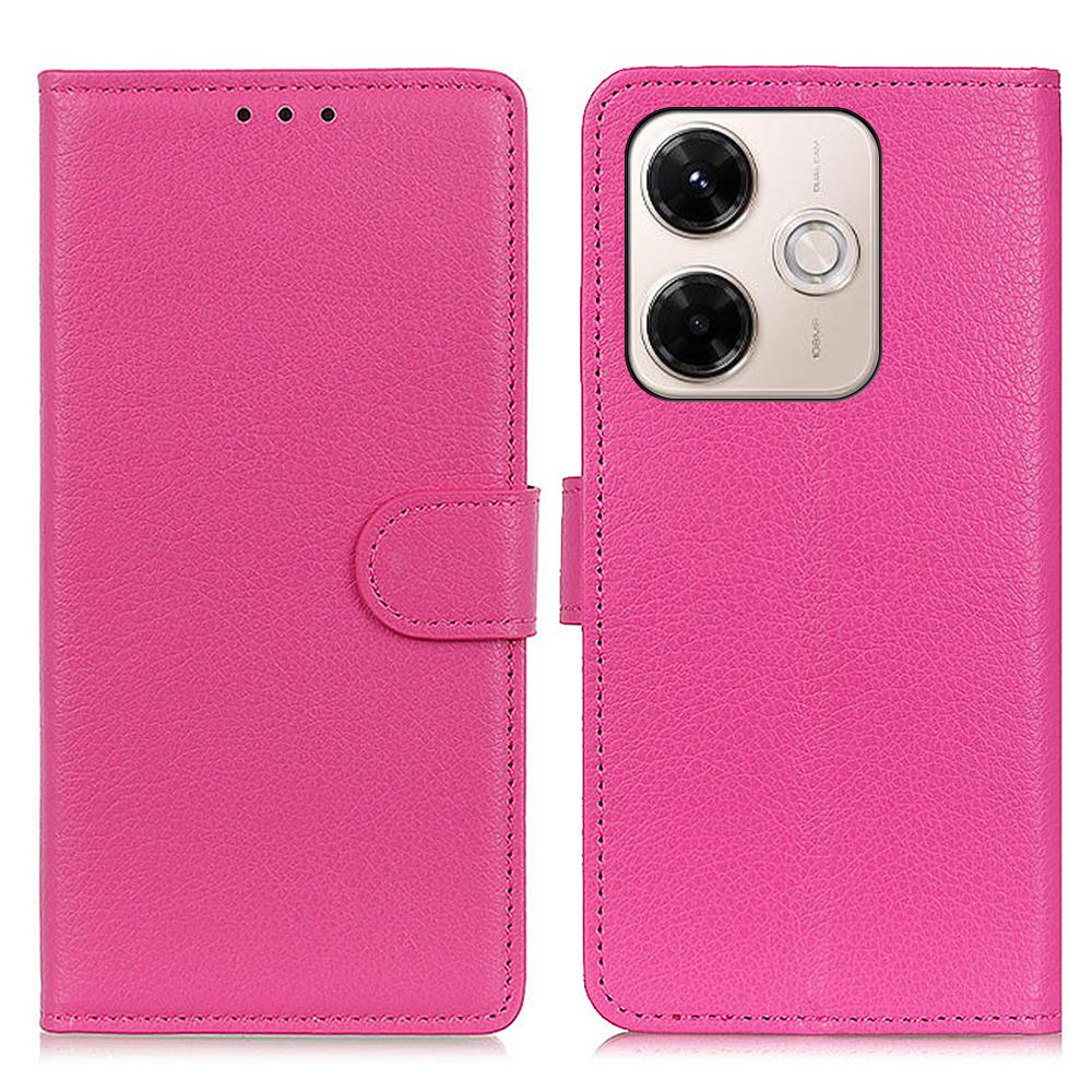 For Xiaomi Redmi 13x 4G Wallet Case PU Leather Phone Cover Litchi Texture