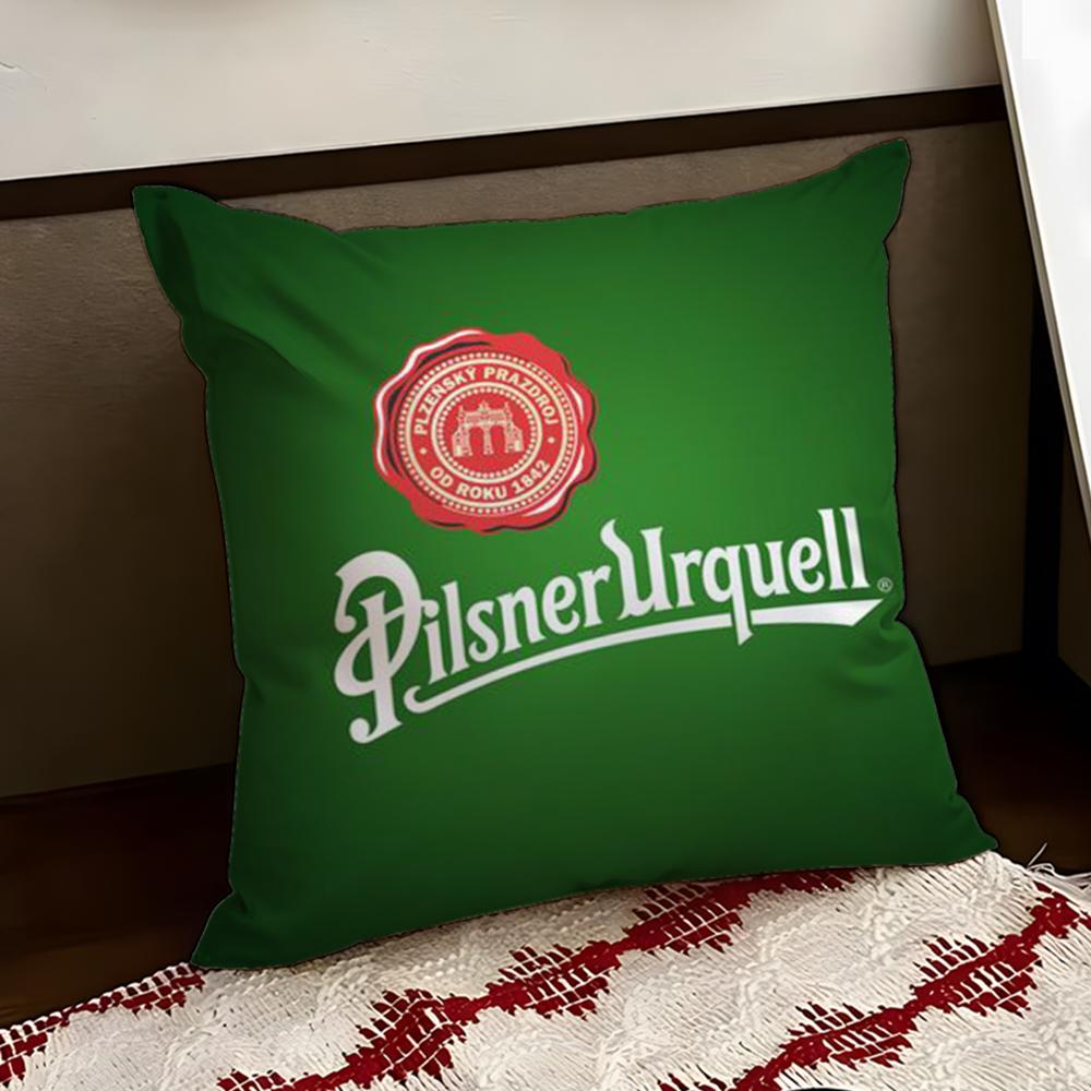 PPilsner UUrquell Cushion Cover Reversible Soft Durable Pillow Cover Home Car MultiScene Use for Daily Comfort