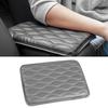 Car Armrest Pad Cover Auto Center Console Box PU Leather Cushion Mat Black