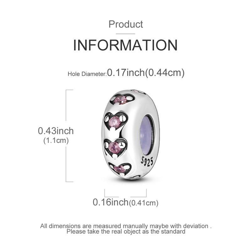 Оригинальные Шармы Бусины Медные Клипсы Шармы Циркон Силиконовые Разделительные Бусины Подходят для Оригинального Браслета DIY Шарм Женские Украшения
