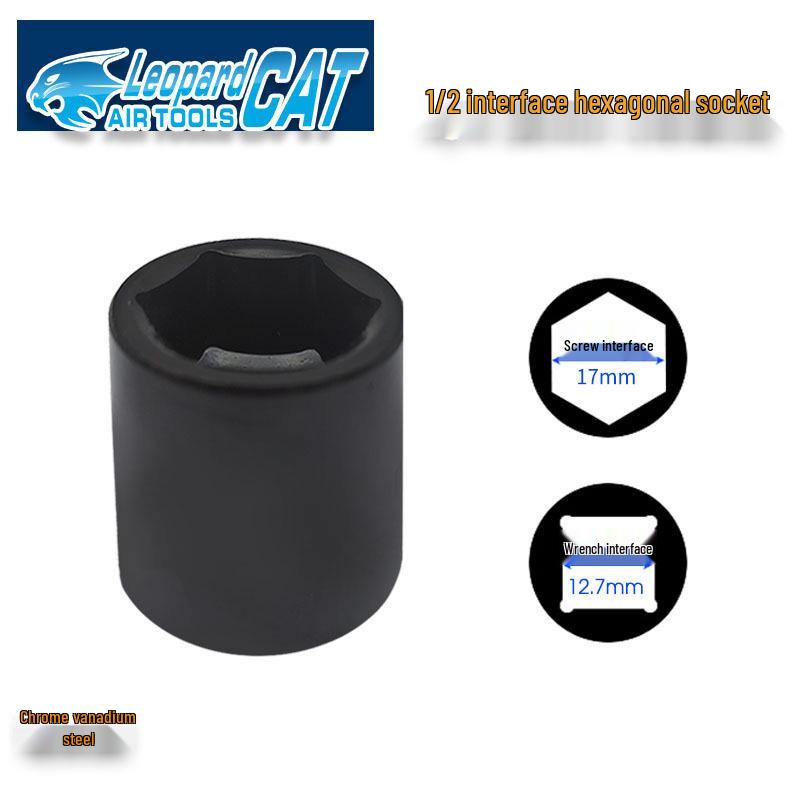 Пневматический гайковерт Libao 1/2" с набором коротких шестигранных головок 8-41 мм для автомобилей