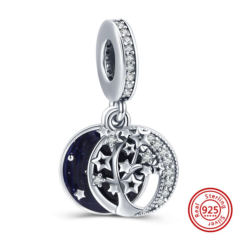 925 Серебряный Lucky Cat Pixiu Китайский Тигр Феникс Разделенный Инь и Ян Замок Ключ Бусина Подходит Оригинальные Подвески Браслет DIY