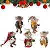 Needle Felted Cute Needle Felted Mouse Christmas Felt Mice Ornaments  for Christmas Decor