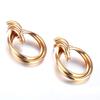 Unique Round Alloy Earrings For Women Modern European Style Perfect Gift Option