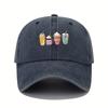 Fun printed baseball cap for men and women, adjustable for parties, festivals, and event themes, duckbill cap