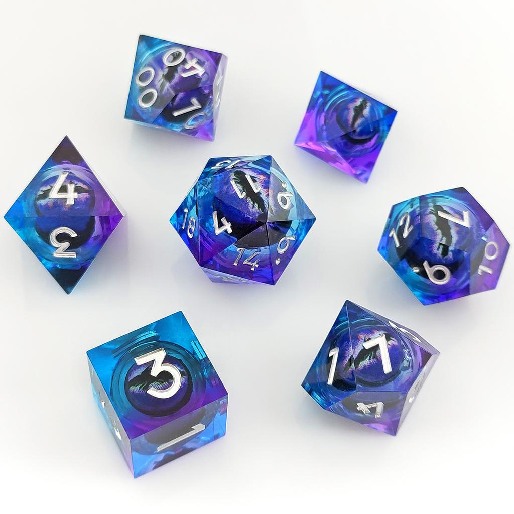 Набор кубиков для глаз Dnd Liquid Flow для ролевых игр Dungeon and Dragon Pathfinder, игрушка