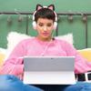 1 Pair Cute Headphones Gaming Decoration Attachment Headset Cat Ears