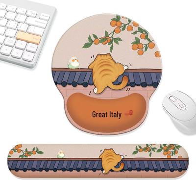 Коврик для мыши с подставкой для запястья «Панда» - Милый, Нескользящий, Утолщенный для женщин