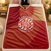 Flannel BlanketGirona FC Warm Soft Throw Blanket for Indoor Sofa Bed Living Room Use