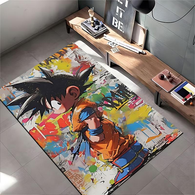 Anime Hero Graffiti Art Carpet suitable as a non-slip mat for the living room or bedroom sofa