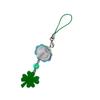 Fashionable Luck Clovers Charm Sturdy Acrylic Phone Chain Four Leaf Clovers Chimes Pendant for Mobiles Decoration