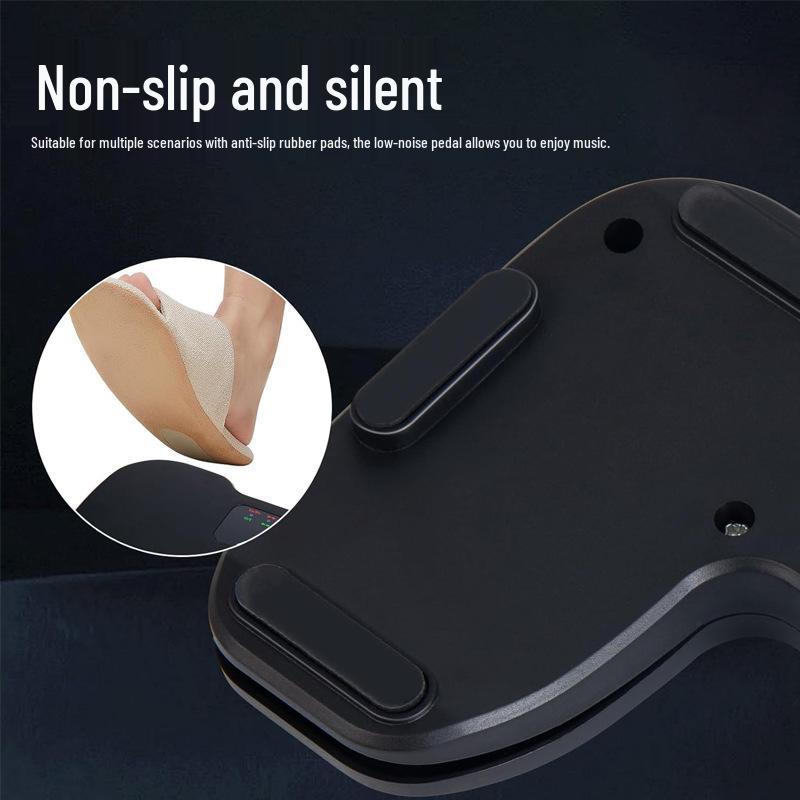 Bluetooth Silent Sheet Music Page Turner Pedal for Phone, Tablet, and E-reader - Ideal for Universal Musical Instrument Teaching and Performance.