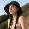 Женская шляпа Yousheng в стиле рыбака, однотонная шляпа-ведро с отражающей полосой, шнуровкой, куполообразным дизайном