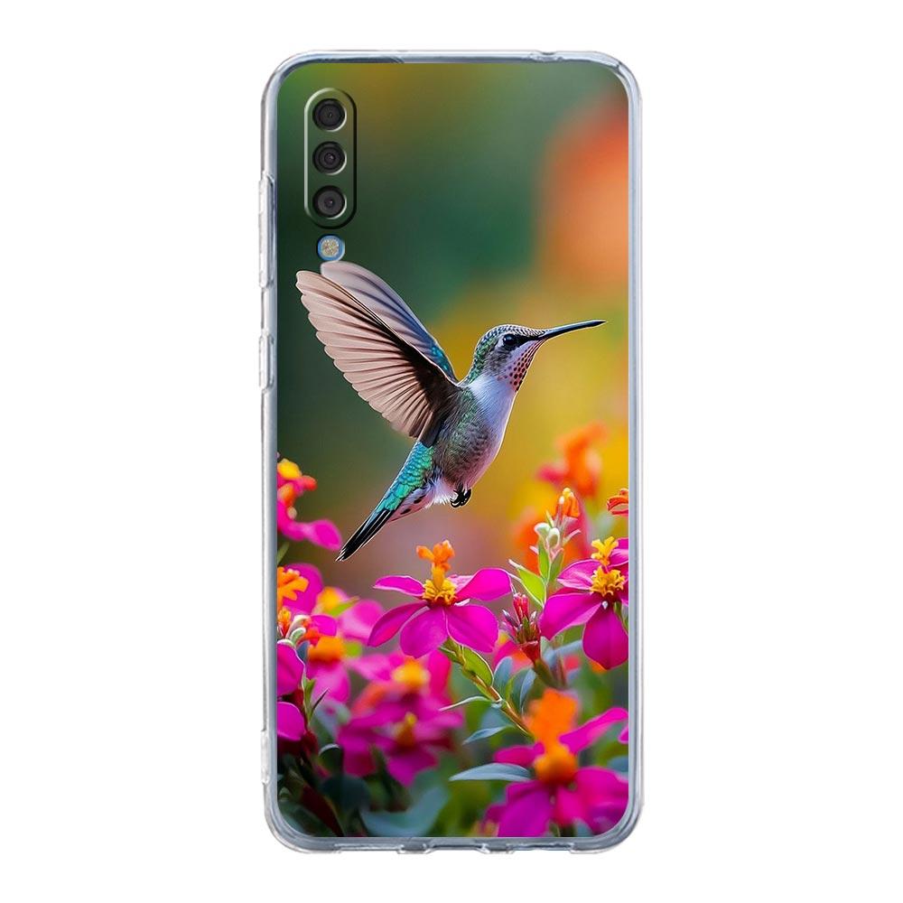 Чехол для телефона Samsung A56 A36 A26 A16 A14 A12 A22 A32 5G A34 A42 A52 A54 A50 A70 A72 A40 A20E A20S A04S A06 Обложка Колибри