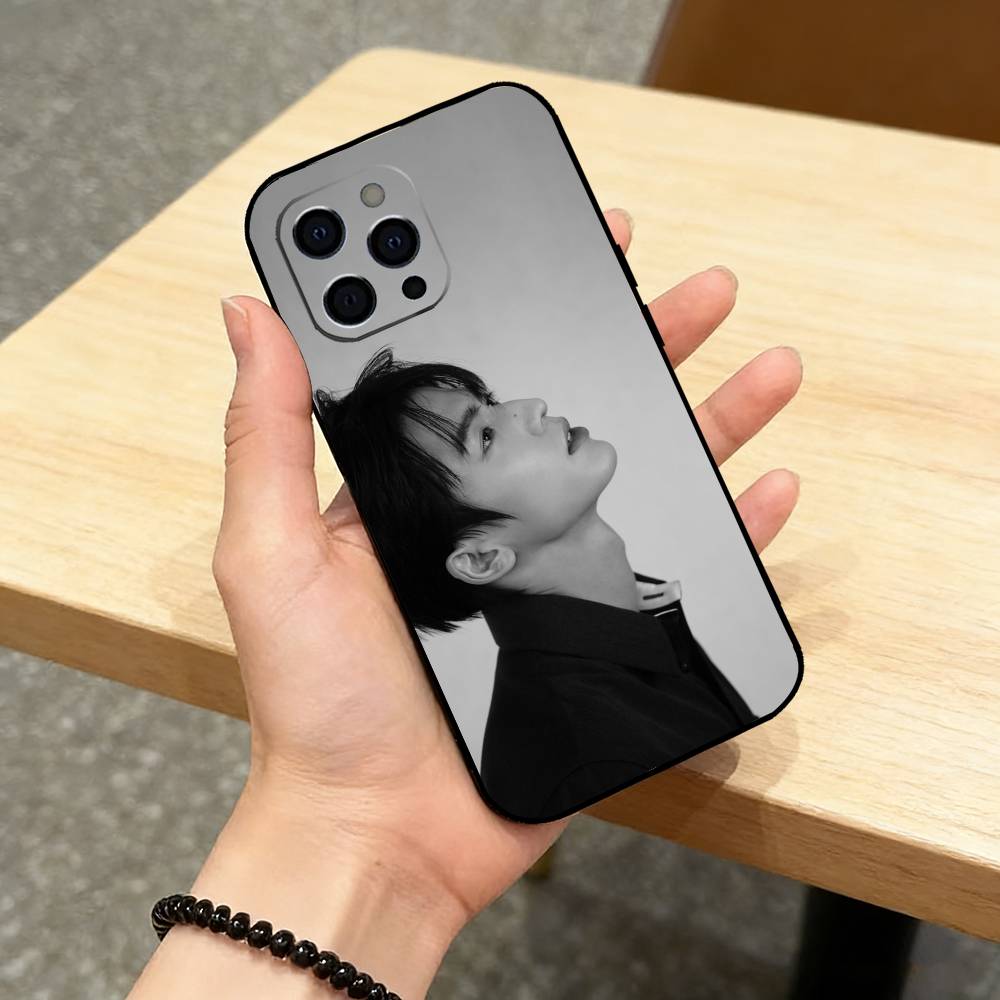 Красивый чехол для телефона Krien Zhang L-Linghe для iPhone 17,16,15,14,13,12,11 Plus,Pro Max,XS,Мягкий силиконовый черный чехол