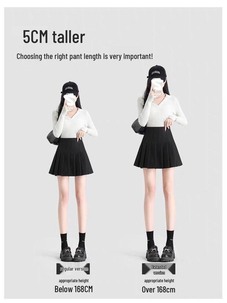 Маленькая юбка А-силуэта с высокой талией из смесовой шерсти с плиссировкой для осени/зимы