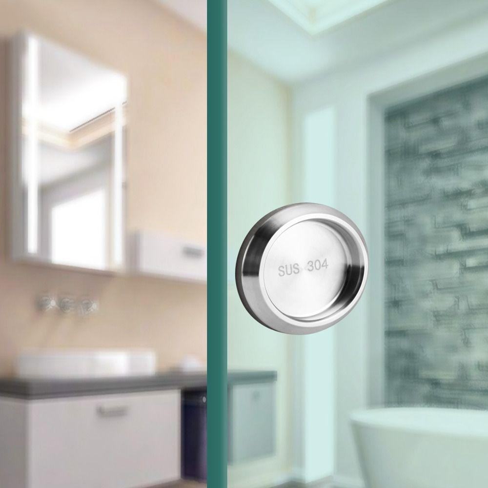 Embedded Cupboard Handles Stainless Steel Furniture Handles Invisible Door Handle Glass Doors
