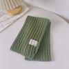 Boy Outdoor Knitting Winter Solid Labelled Scarf Kids Scarves Children Scarf Neck Warmers