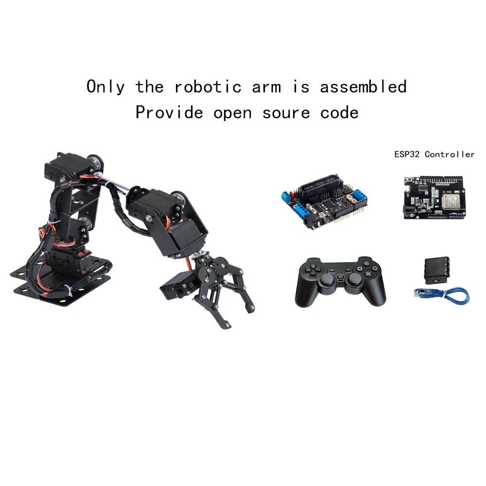 Робот 360 градусов 6 степеней свободы Металлический сплав Механическая рука Клешня Комплект MG996R для Arduino Комплект для робототехники Образовательные Программируемые игрушки Ps2