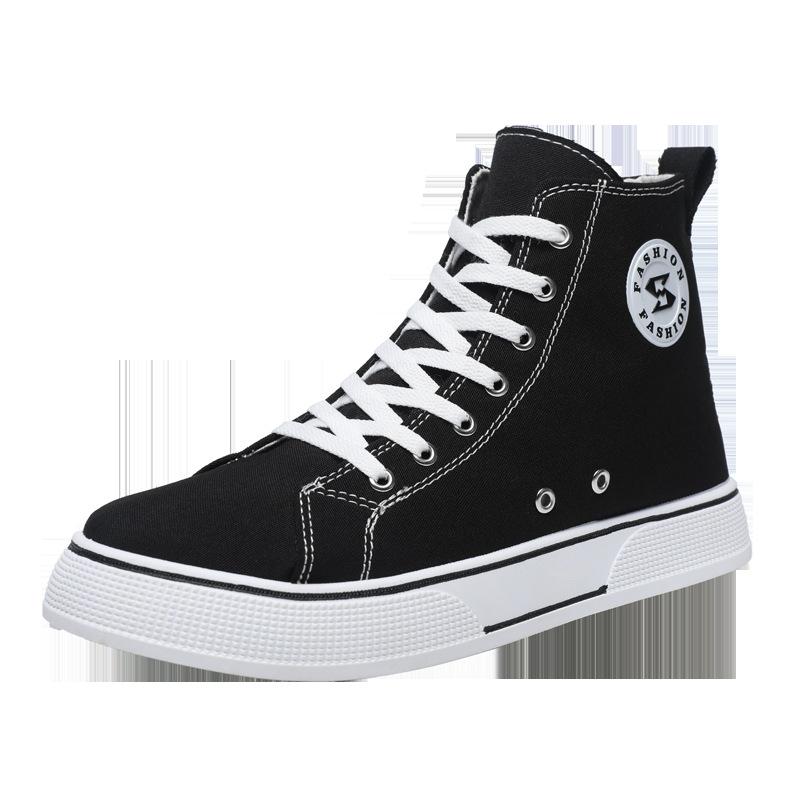 Кеды с высоким верхом, молодежная корейская версия, модная обувь для новых студентов, оригинальный стиль, удобная и универсальная повседневная мужская обувь может быть