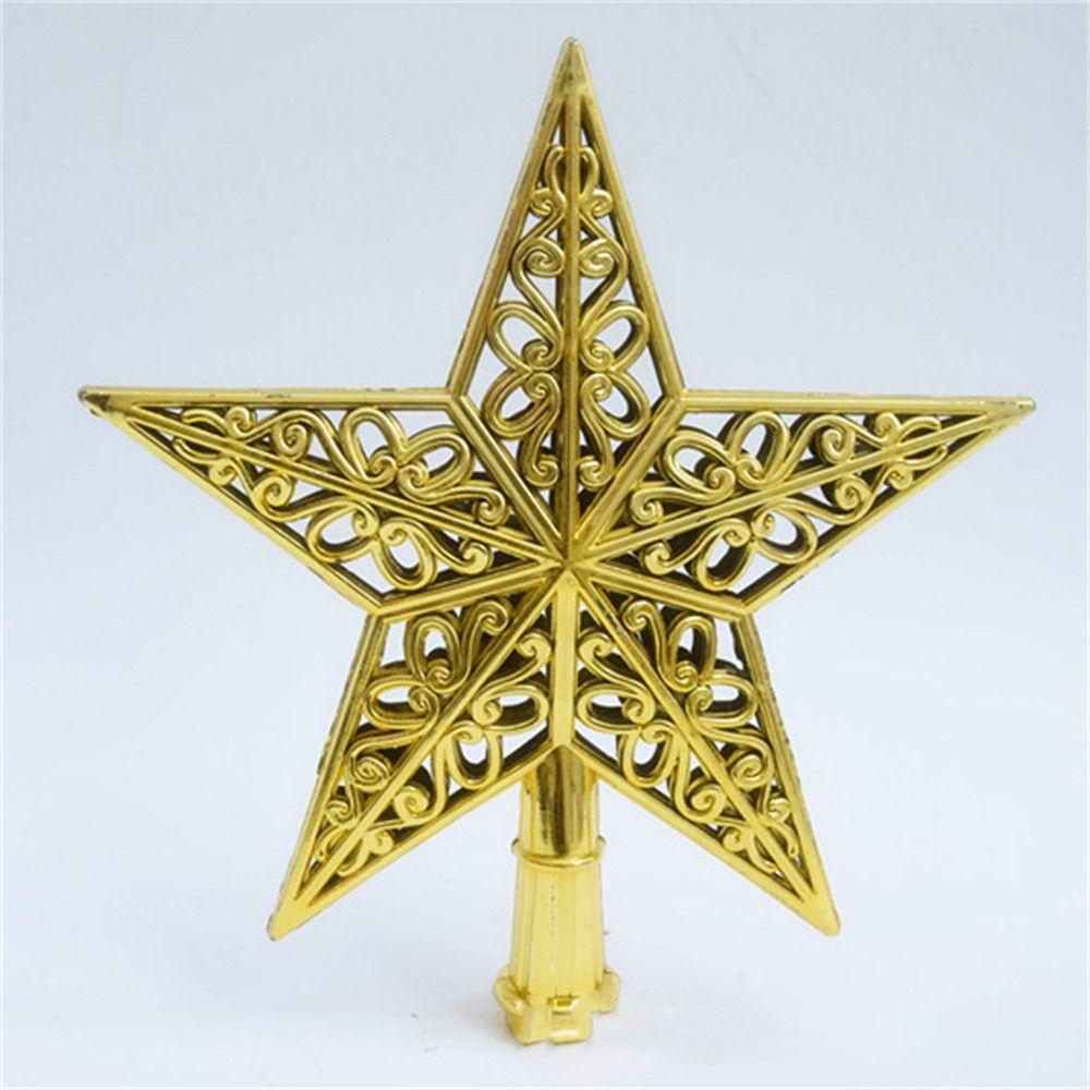 Рождественские украшения Пятиконечная звезда Верхушка для рождественской елки Звезда Верхушка для рождественской елки