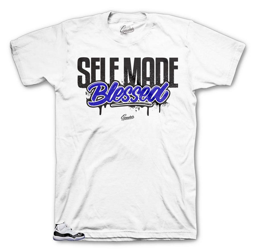 Shirt Match AJ Retro 11 Concord - Self Made Tee Shirt