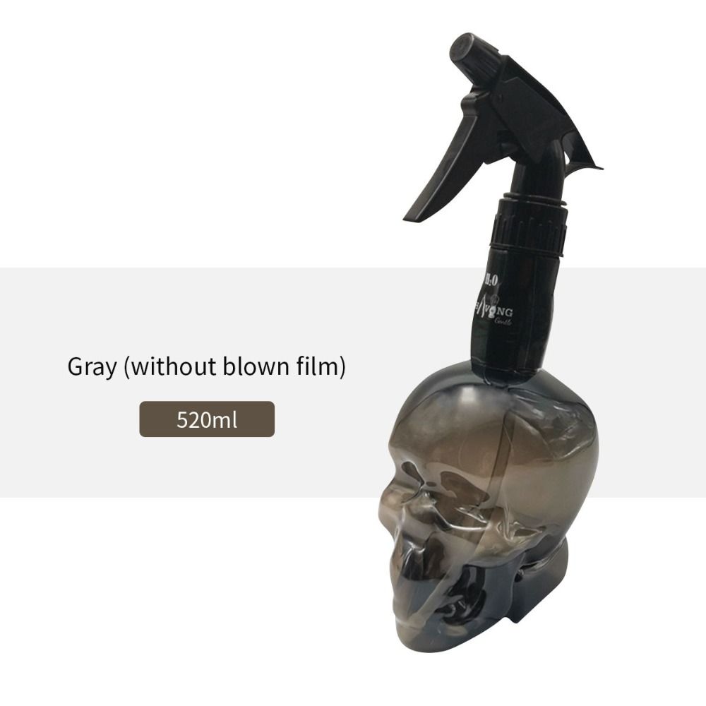 Лейка с рисунком черепа и головы, большая емкость, многоразовые бутылки для парикмахера